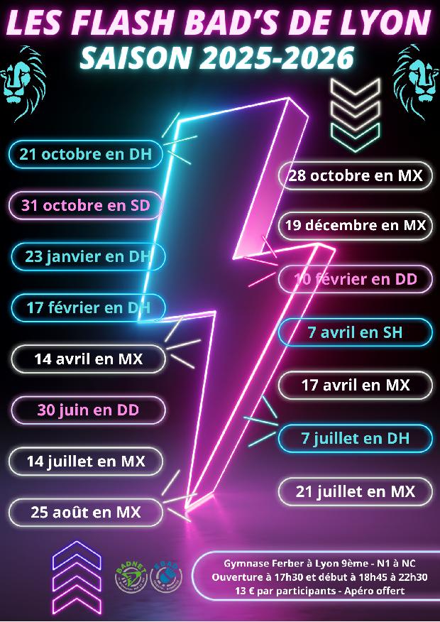 30ème Flash Bad's de Lyon - Double Homme